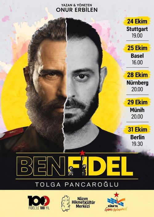 Anfrage zur Saalmiete am 30. Oktober – Theateraufführung "Ich Fidel"